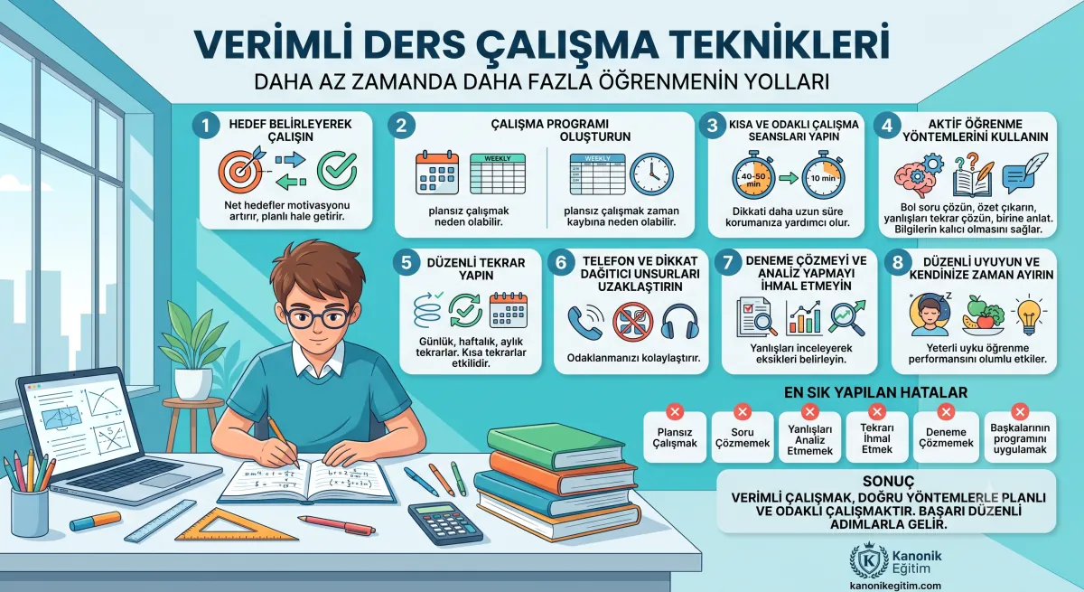 Verimli Ders Çalışma Teknikleri